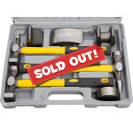 Heavy Duty 7pc Auto Body Dent Door Fender Repair Hammer Dolly Tool Set
